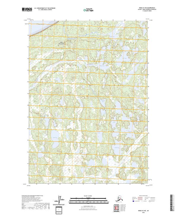 Kenai D-2 NE, AK — USGS 7.5-minute topo (2024)