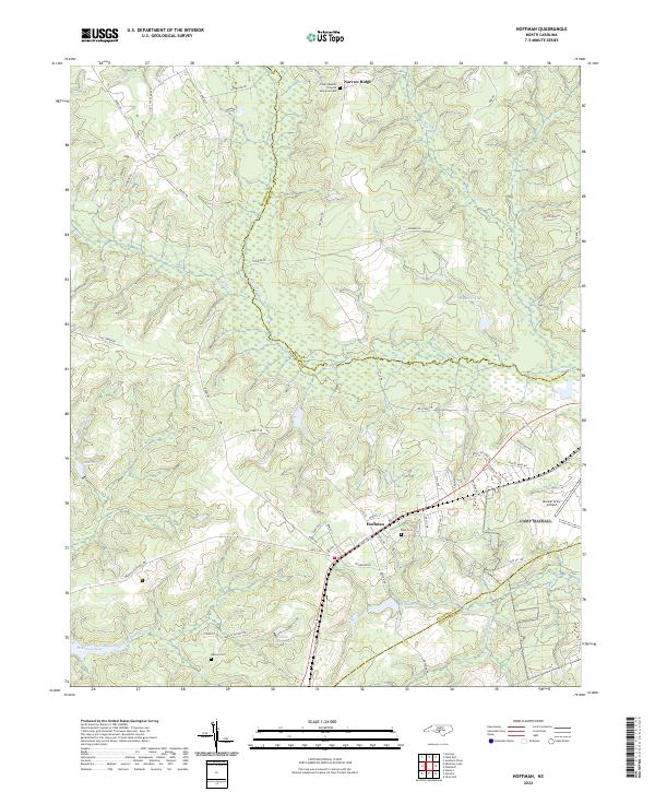 Hoffman, NC — USGS 7.5-minute topo (2022)