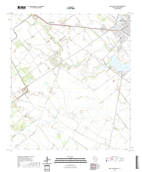 Port Lavaca West, TX — USGS 7.5-minute topo (2022)