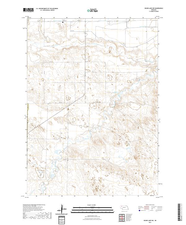 Skunk Lake NW, NE — USGS 7.5-minute topo (2021)