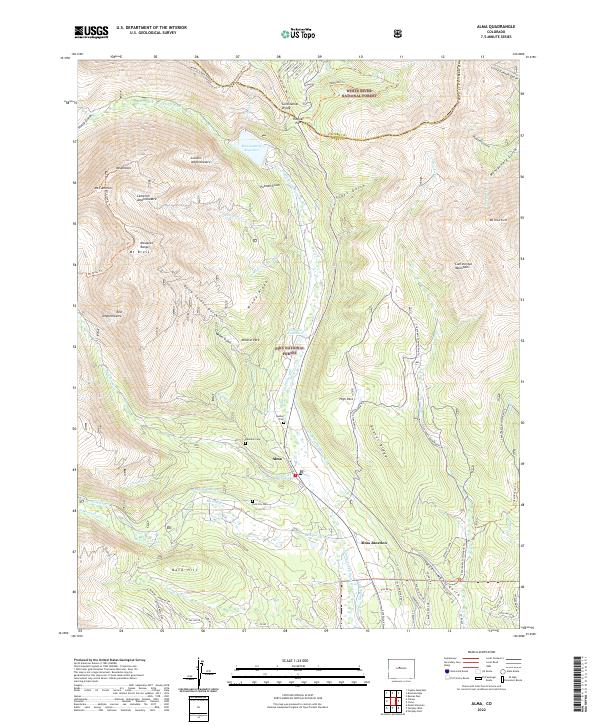 Alma, CO — USGS 7.5-minute topo (2022)