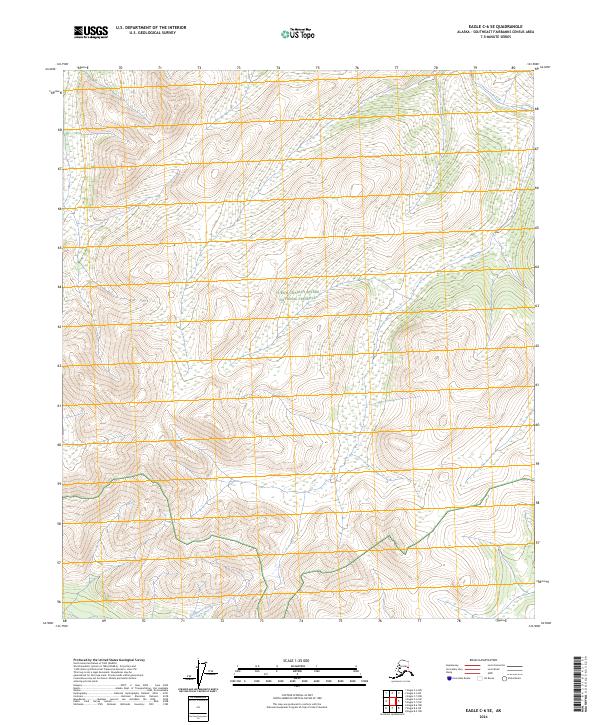Eagle C-6 SE, AK — USGS 7.5-minute topo (2024)