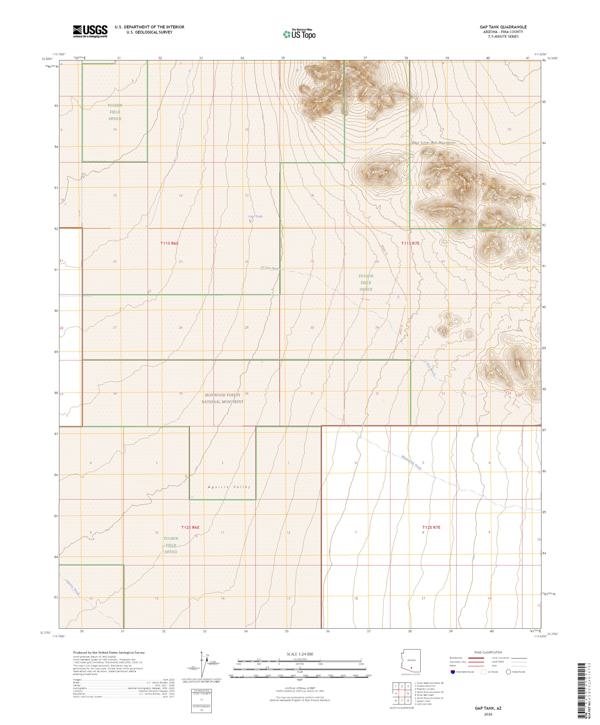 Gap Tank, AZ — USGS 7.5-minute topo (2026)