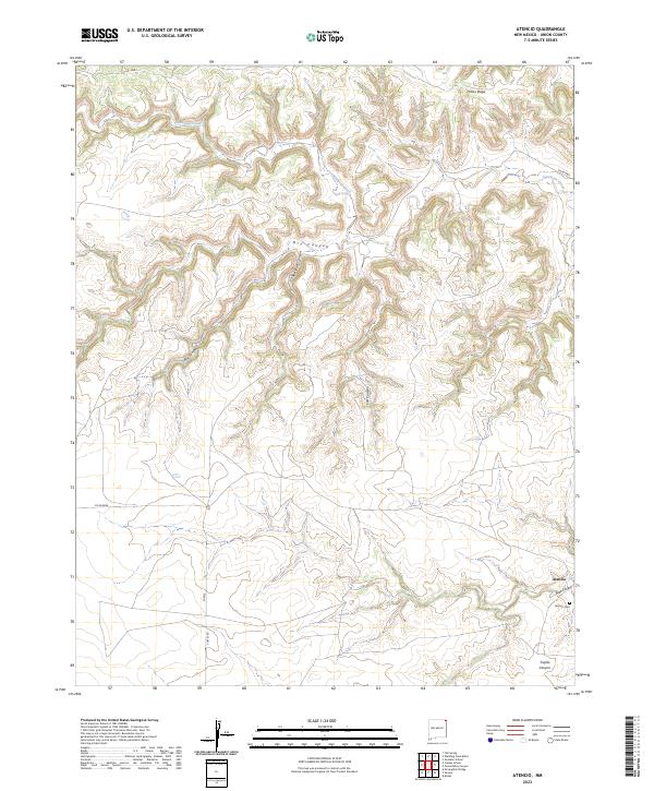Atencio, NM — USGS 7.5-minute topo (2023)