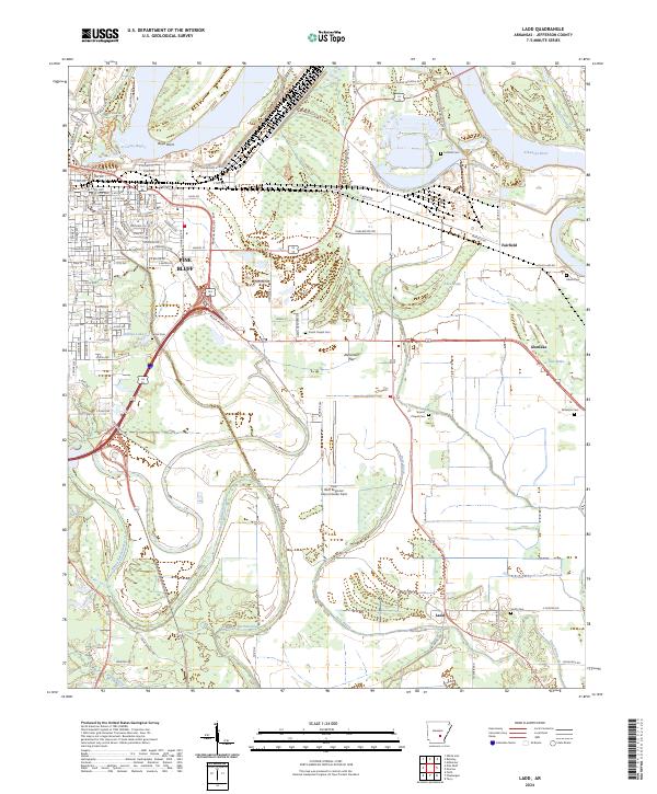 Ladd, AR — USGS 7.5-minute topo (2024)