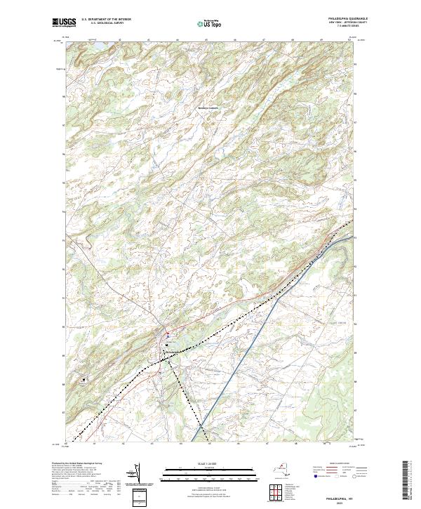 Philadelphia, NY — USGS 7.5-minute topo (2023)