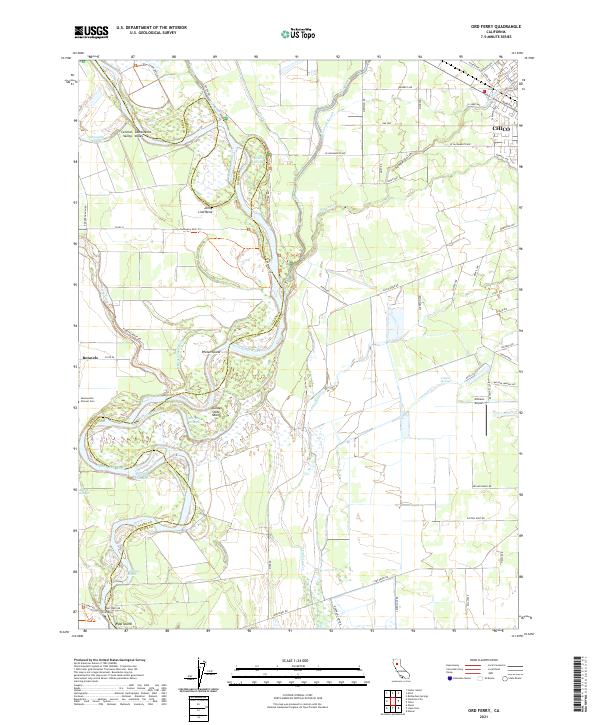 Ord Ferry, CA — USGS 7.5-minute topo (2021)