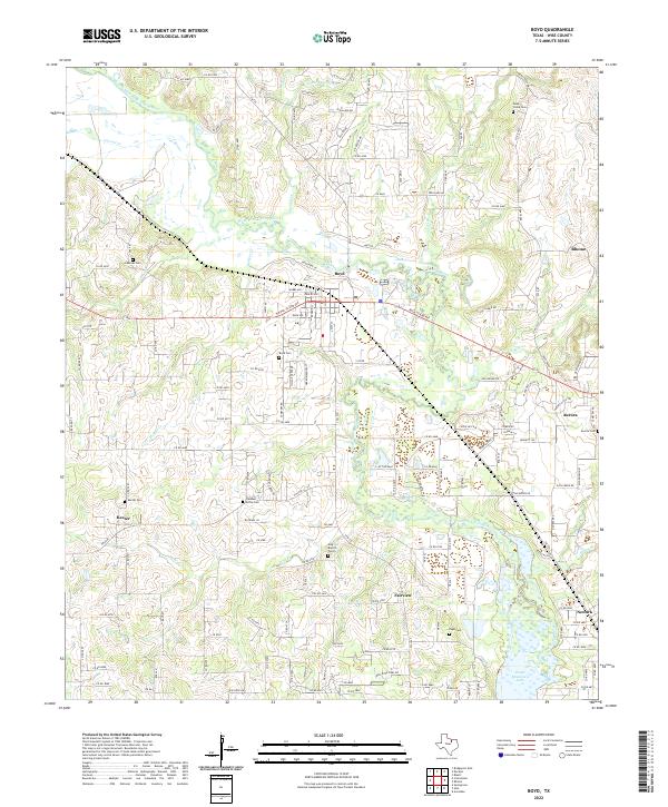 Boyd, TX — USGS 7.5-minute topo (2022)