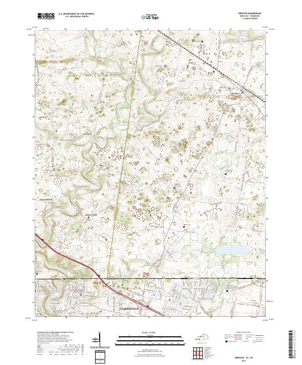 Trenton, KY-TN — USGS 7.5-minute topo (2022)