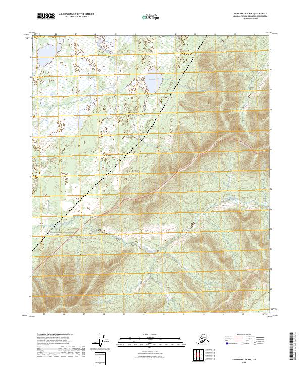 Fairbanks C-4 NW, AK — USGS 7.5-minute topo (2024)