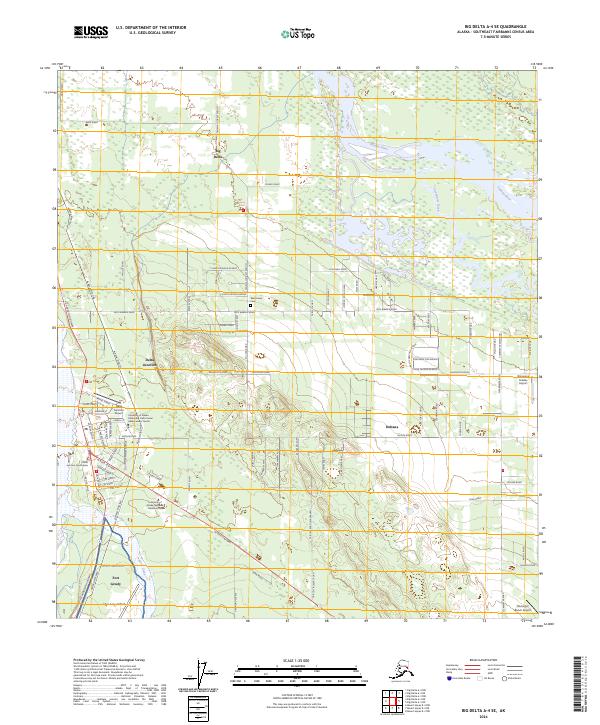 Big Delta A-4 SE, AK — USGS 7.5-minute topo (2024)
