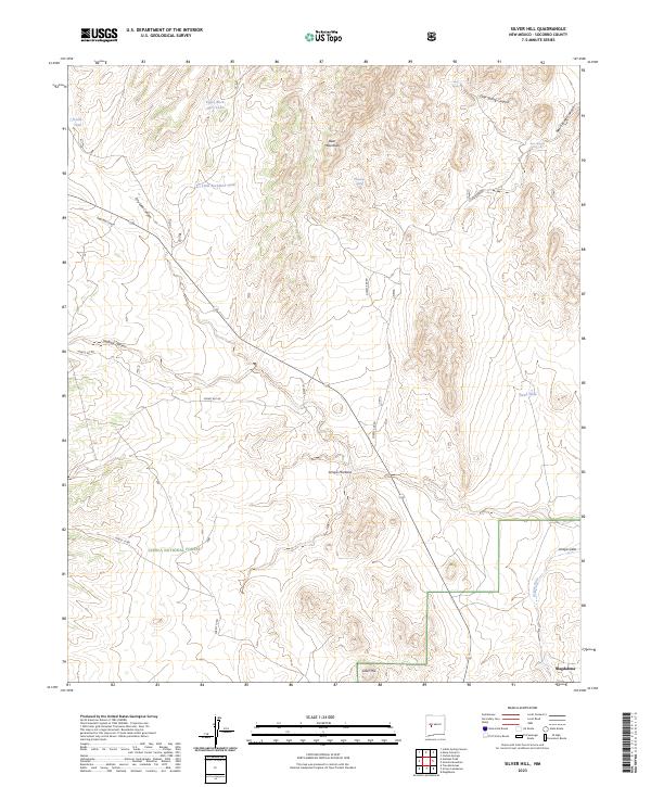 Silver Hill, NM — USGS 7.5-minute topo (2023)