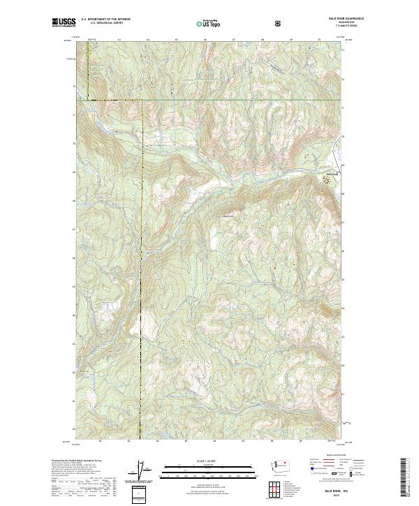 Bald Knob, WA — USGS 7.5-minute topo (2023)