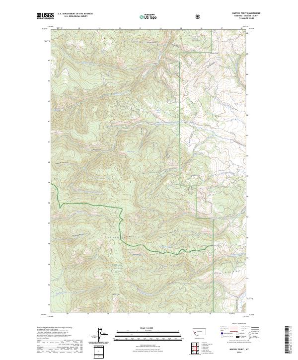 Harvey Point, MT — USGS 7.5-minute topo (2024)