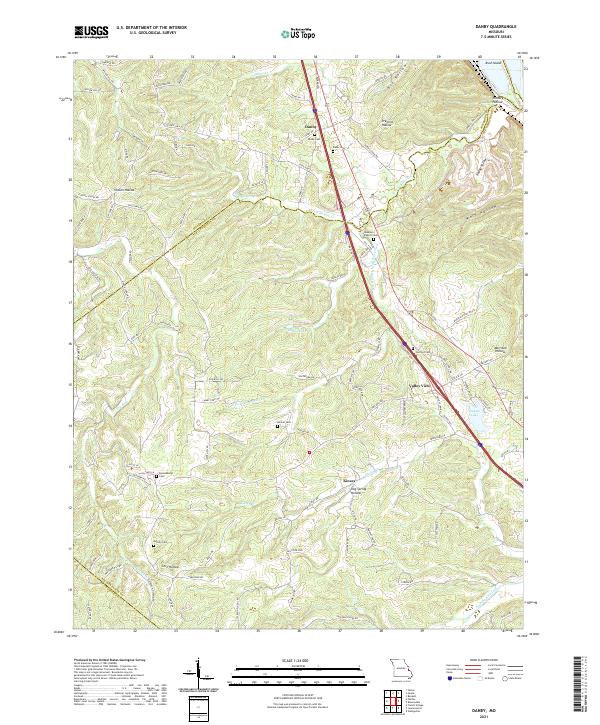 Danby, MO — USGS 7.5-minute topo (2021)