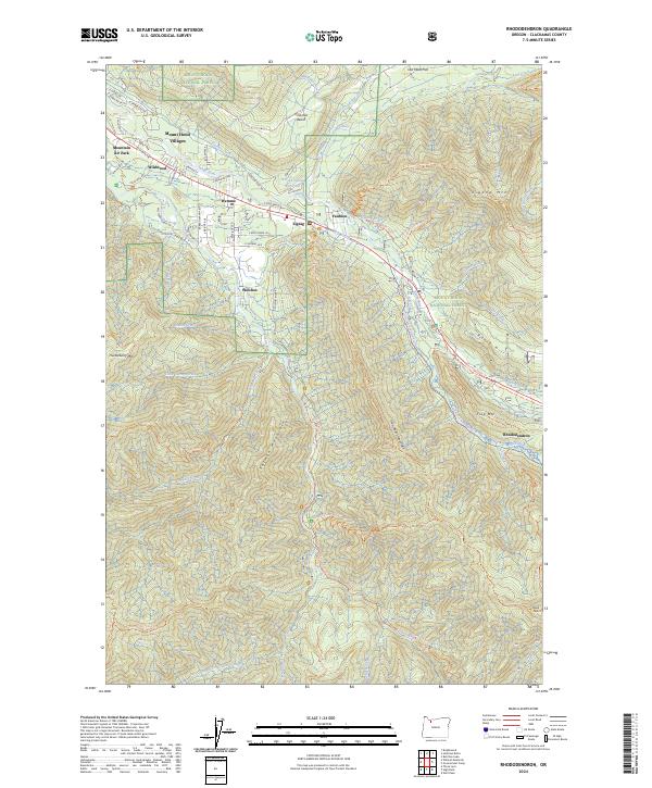Rhododendron, OR — USGS 7.5-minute topo (2024)