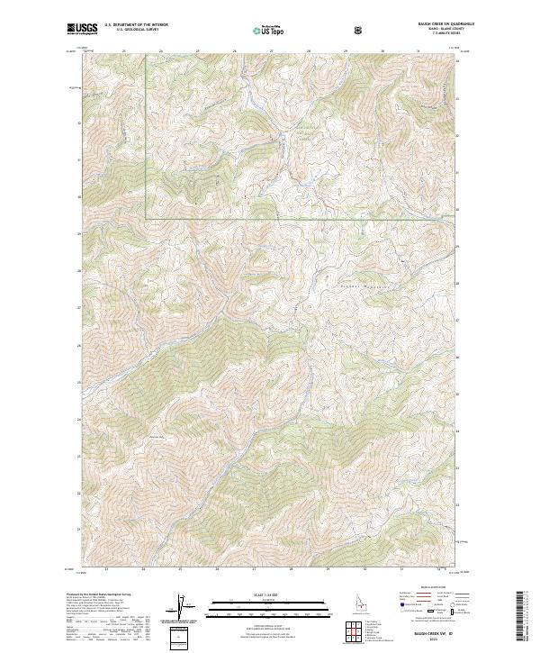 Baugh Creek SW, ID — USGS 7.5-minute topo (2023)