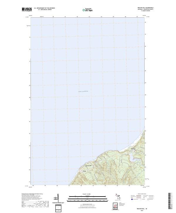Beacon Hill, MI — USGS 7.5-minute topo (2023)