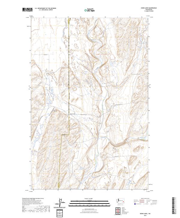 Honn Lakes, WA — USGS 7.5-minute topo (2023)