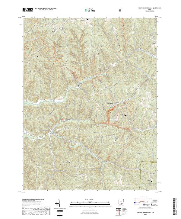 South Bloomingville, OH — USGS 7.5-minute topo (2023)