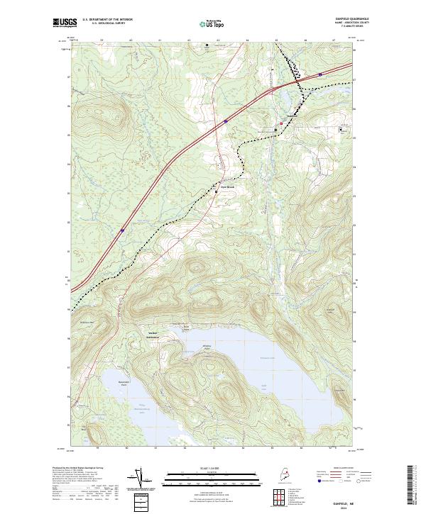 Oakfield, ME — USGS 7.5-minute topo (2024)