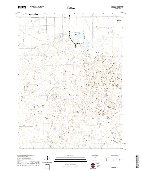 Round Top, CO — USGS 7.5-minute topo (2022)