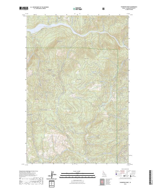 Thompson Point, ID — USGS 7.5-minute topo (2024)