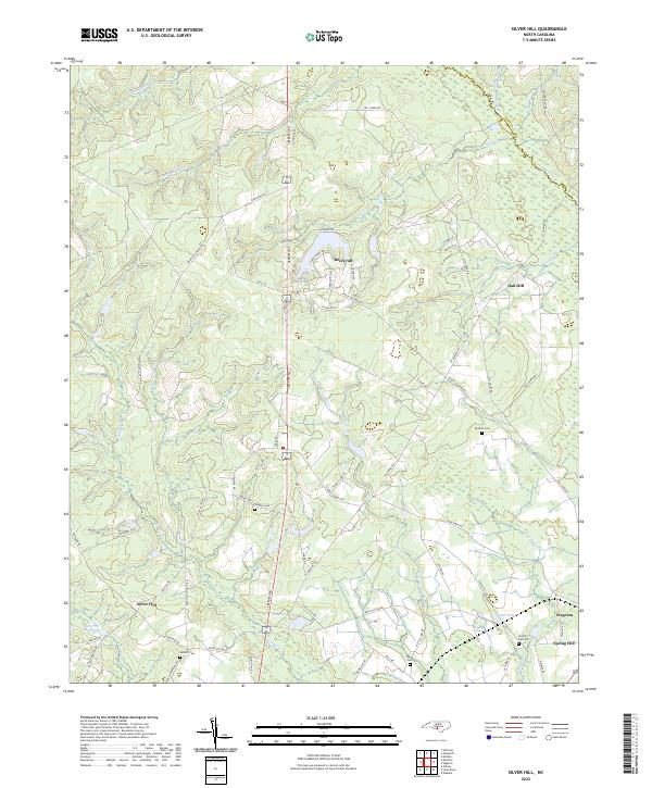 Silver Hill, NC — USGS 7.5-minute topo (2022)