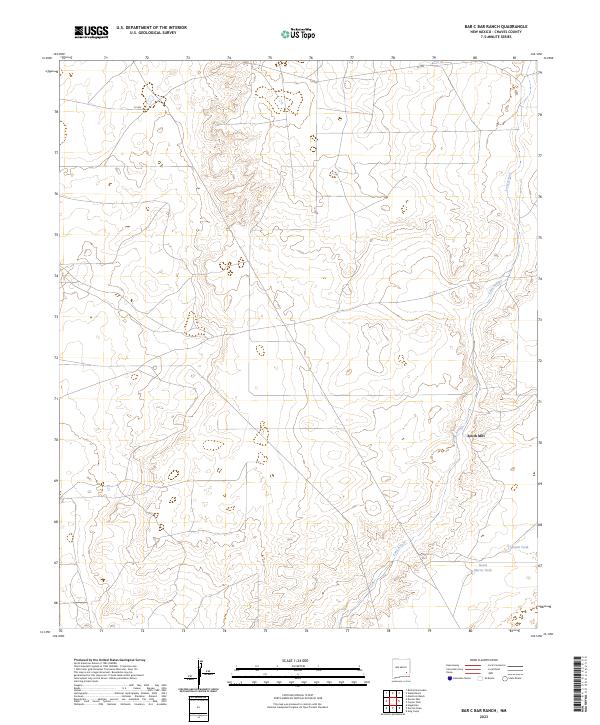 Bar C Bar Ranch, NM — USGS 7.5-minute topo (2023)