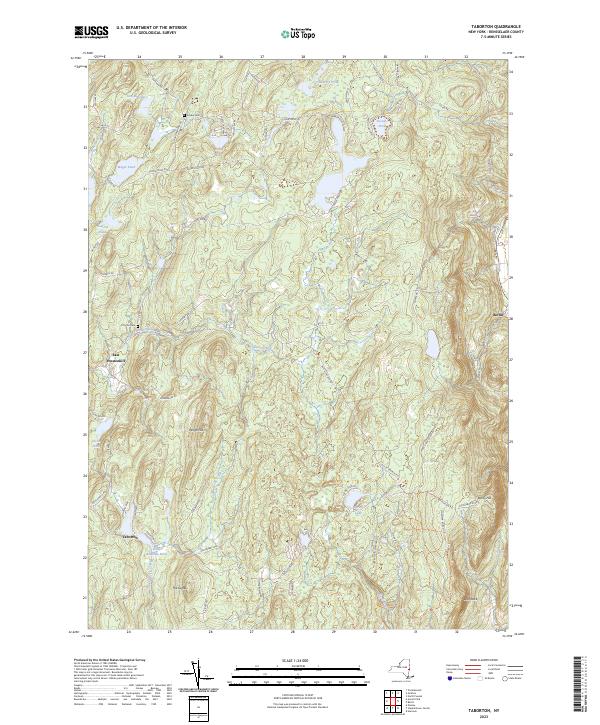 Taborton, NY — USGS 7.5-minute topo (2023)