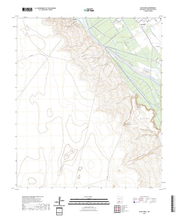 Black Mesa, NM — USGS 7.5-minute topo (2023)