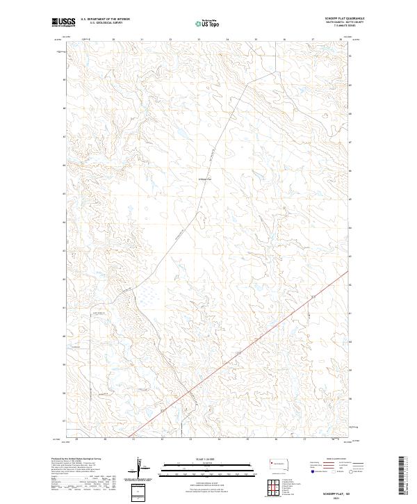 Schoepp Flat, SD — USGS 7.5-minute topo (2021)
