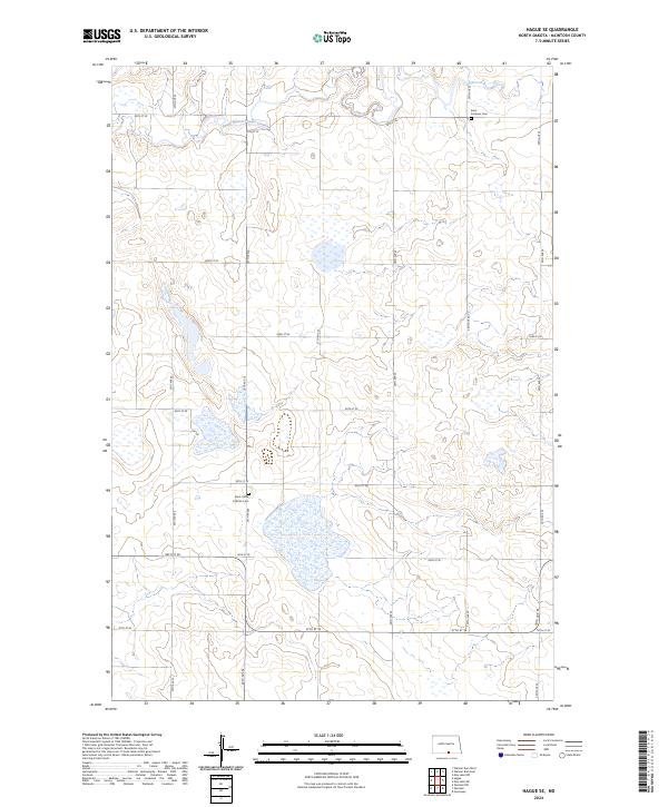 Hague SE, ND — USGS 7.5-minute topo (2024)