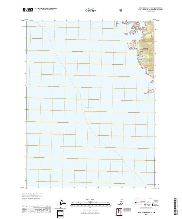 Dixon Entrance D-4 SE, AK — USGS 7.5-minute topo (2021)