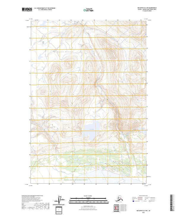 McCarthy D-2 SW, AK — USGS 7.5-minute topo (2023)