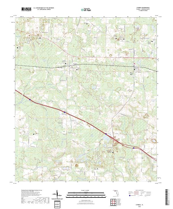 Cypress, FL — USGS 7.5-minute topo (2024)