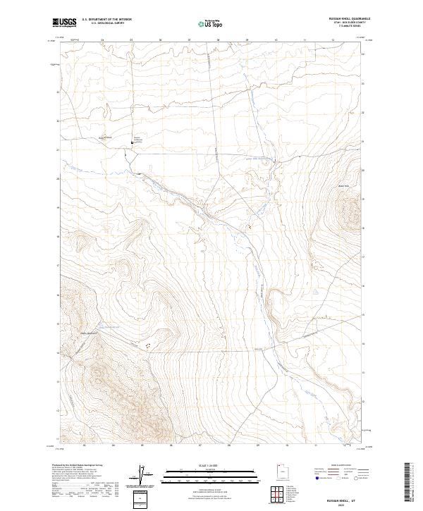 Russian Knoll, UT — USGS 7.5-minute topo (2023)