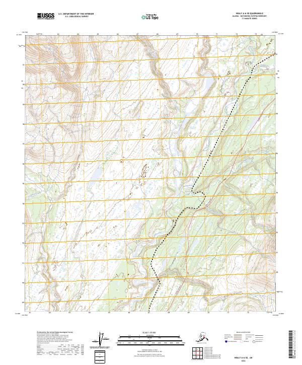 Healy A-6 SE, AK — USGS 7.5-minute topo (2024)