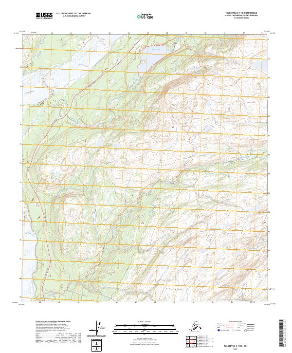 Talkeetna C-1 NE, AK — USGS 7.5-minute topo (2023)