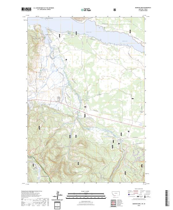 Madison Arm, MT-ID — USGS 7.5-minute topo (2024)