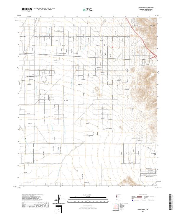 Kingman NW, AZ — USGS 7.5-minute topo (2021)
