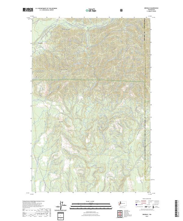 Grisdale, WA — USGS 7.5-minute topo (2023)