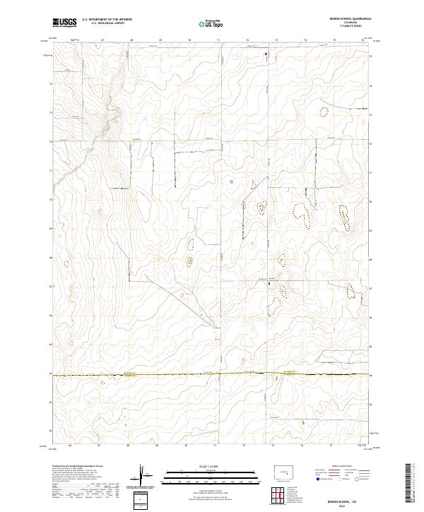 Edison School, CO — USGS 7.5-minute topo (2022)