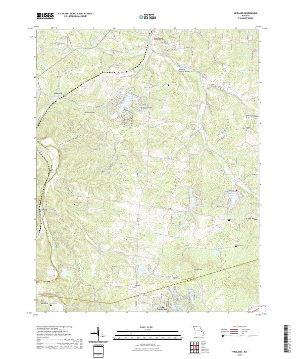 Vineland, MO — USGS 7.5-minute topo (2021)