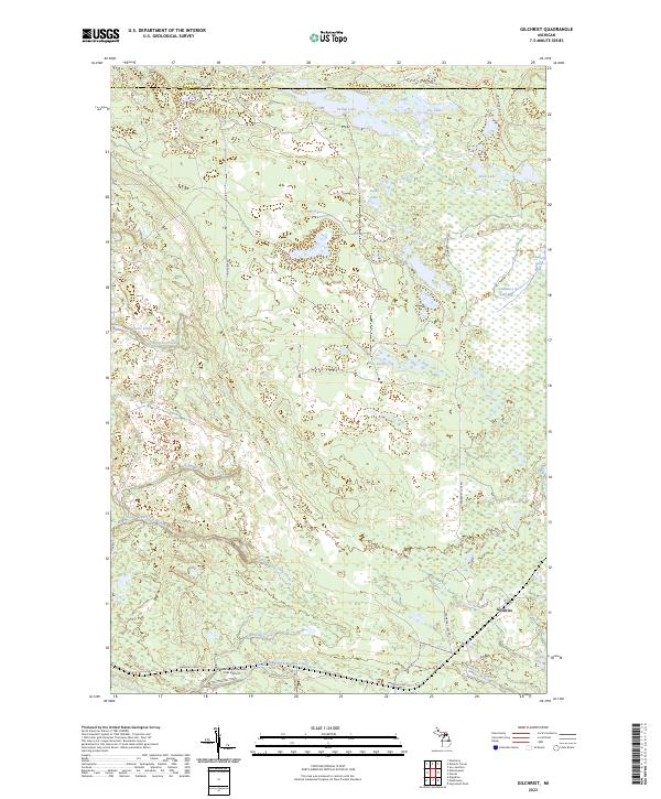 Gilchrist, MI — USGS 7.5-minute topo (2023)