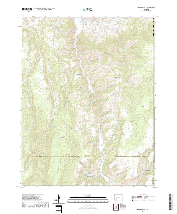 Rudolph Hill, CO — USGS 7.5-minute topo (2022)