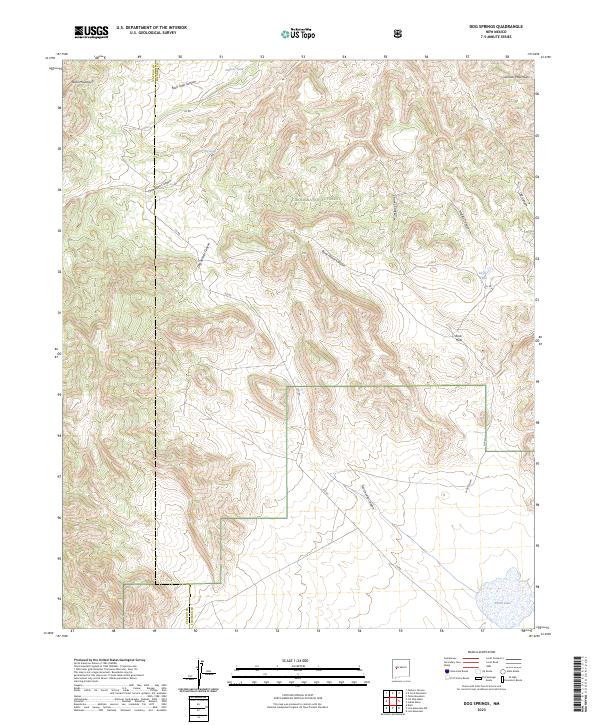Dog Springs, NM — USGS 7.5-minute topo (2023)
