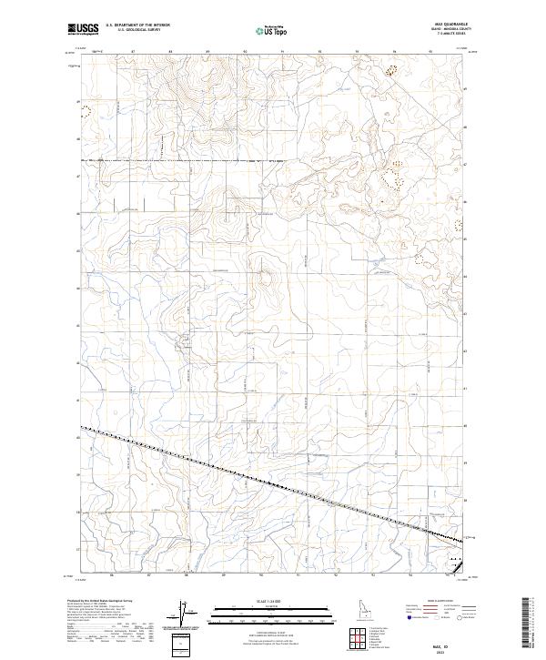 Max, ID — USGS 7.5-minute topo (2023)