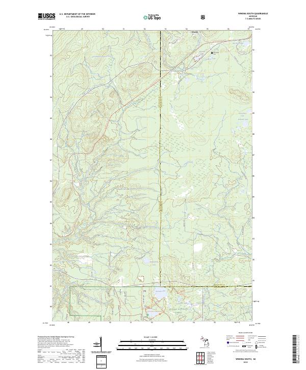 Winona South, MI — USGS 7.5-minute topo (2023)