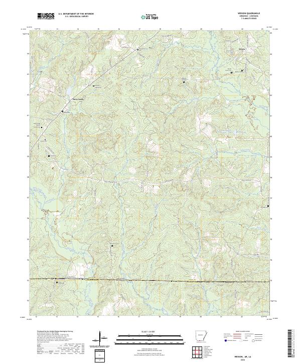 Wesson, AR-LA — USGS 7.5-minute topo (2024)